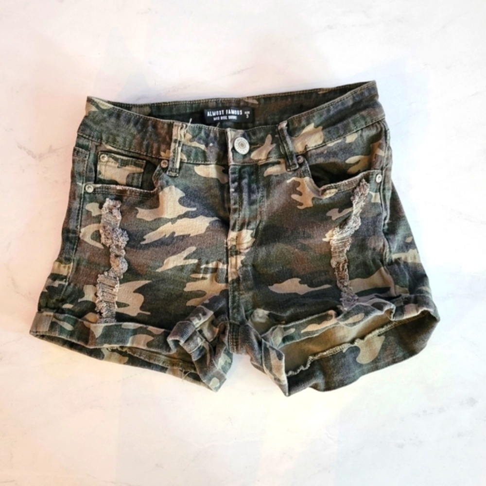 3/$21 Camo Denim Shorts (Donated)